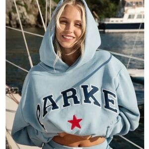 PARKE VARSITY STAR HOODIE  • Sky Blue • S/M • BRAND NEW